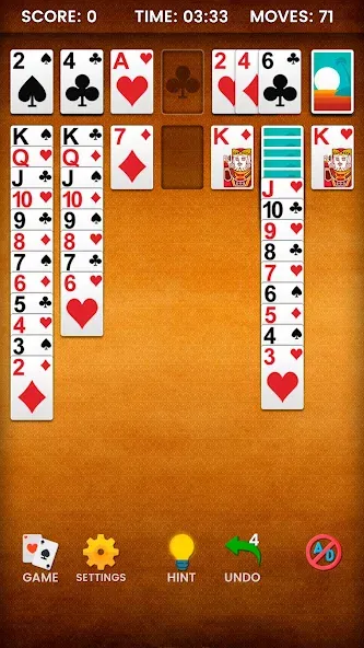 Klondike Solitaire (Клондайк солитер)  [МОД Много монет] Screenshot 5