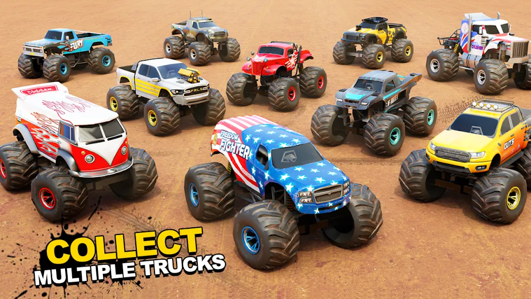 Fearless US Monster Truck Game (Фирлесс ЮЭС Монстер Трак Гейм)  [МОД Много монет] Screenshot 2