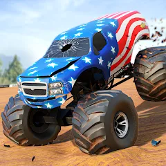 Скачать взлом Fearless US Monster Truck Game (Фирлесс ЮЭС Монстер Трак Гейм)  [МОД Много монет] - стабильная версия apk на Андроид