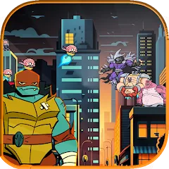 Скачать взломанную The turtle adventur ninja hero  [МОД Много денег] - полная версия apk на Андроид