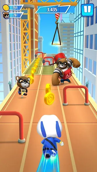 Talking Tom Hero Dash  [МОД Unlocked] Screenshot 2