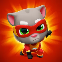 Скачать взломанную Talking Tom Hero Dash  [МОД Unlocked] - последняя версия apk на Андроид