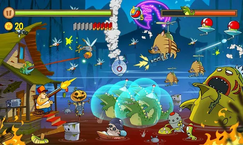 Swamp Attack (Свомп Аттак)  [МОД Много денег] Screenshot 4