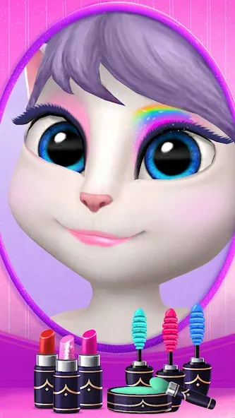 My Talking Angela  [МОД Бесконечные монеты] Screenshot 2