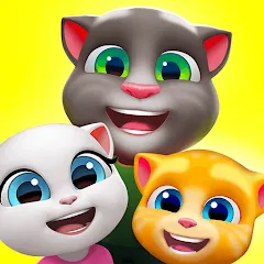 Взломанная My Talking Tom Friends  [МОД Все открыто] - стабильная версия apk на Андроид