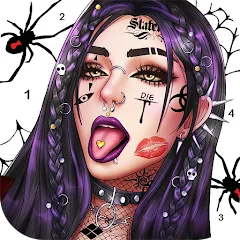 Скачать взломанную Dark, Horror Color by Number  [МОД Все открыто] - последняя версия apk на Андроид