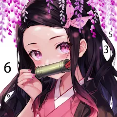 Скачать взломанную Painting Book - Anime Color  [МОД Меню] - стабильная версия apk на Андроид