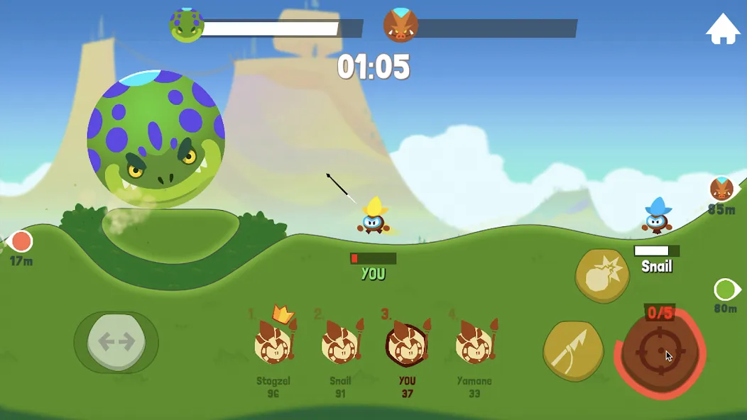 Tiny Hunters - Monsters Attack (Тини Хантерс)  [МОД Бесконечные деньги] Screenshot 5