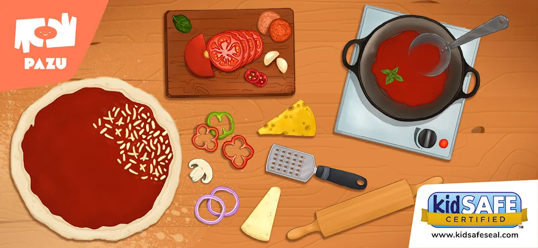 Pizza maker cooking games  [МОД Menu] Screenshot 1