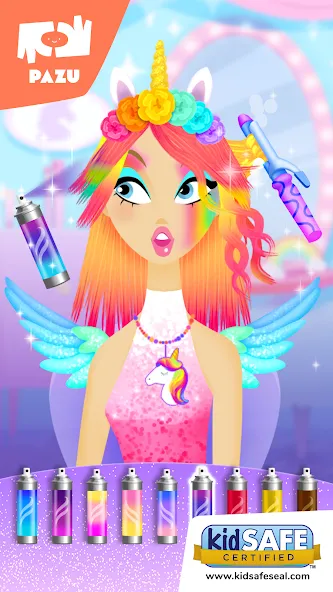 Girls Hair Salon Unicorn  [МОД Mega Pack] Screenshot 1