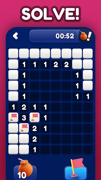 Minesweeper Bomb Mines Game (Майнсвипер разблокирует уровни Марка)  [МОД Все открыто] Screenshot 5