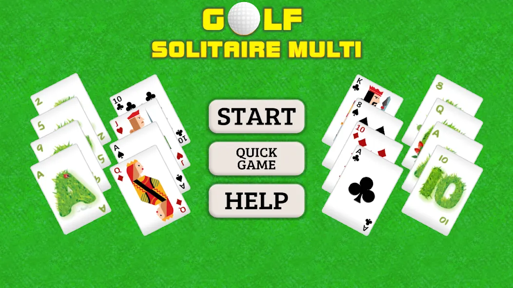 Golf Solitaire Multi CardsGame (Гольф Солитер Мульти КардсГейм)  [МОД Unlocked] Screenshot 1