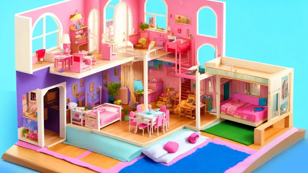 Doll House Design: Girl Games (Долл Хаус Дизайн)  [МОД Бесконечные деньги] Screenshot 3