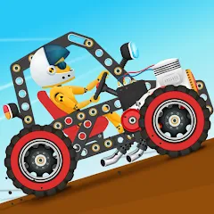 Скачать взлом Car Builder & Racing for Kids  [МОД Unlocked] - стабильная версия apk на Андроид