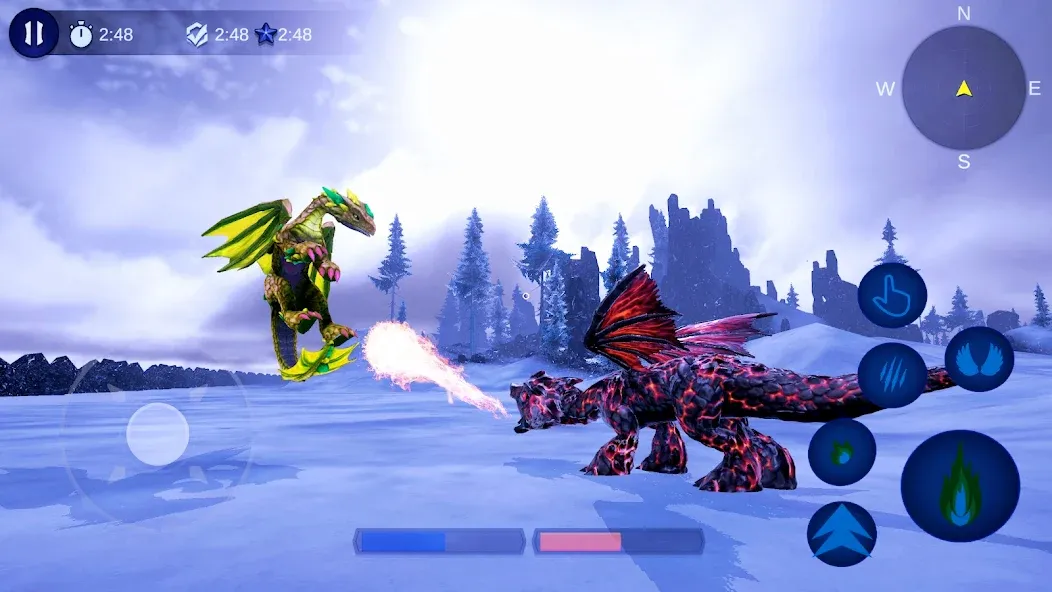 Magical Dragon Flight Games 3D  [МОД Бесконечные монеты] Screenshot 4