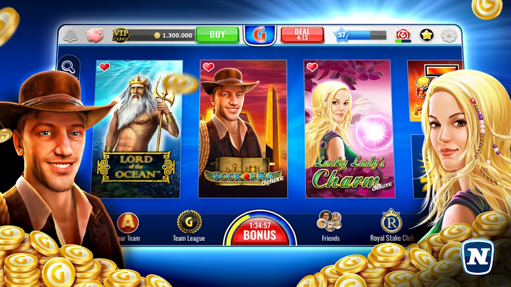 Gaminator Online Casino Slots  [МОД Unlimited Money] Screenshot 1