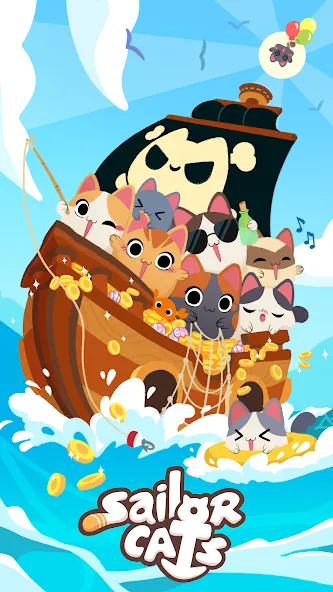 Sailor Cats (эйлор Кэтс)  [МОД Бесконечные монеты] Screenshot 2