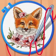 Скачать взлом Cross Stitch Coloring Art (Кроссстич окрашивание искусства)  [МОД Меню] - последняя версия apk на Андроид