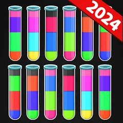 Взлом Color Water Sort Puzzle Games (Цветные игры сортировки воды)  [МОД Бесконечные монеты] - последняя версия apk на Андроид