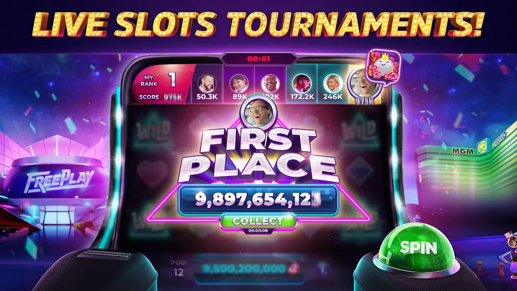 POP! Slots™ Vegas Casino Games  [МОД Все открыто] Screenshot 3