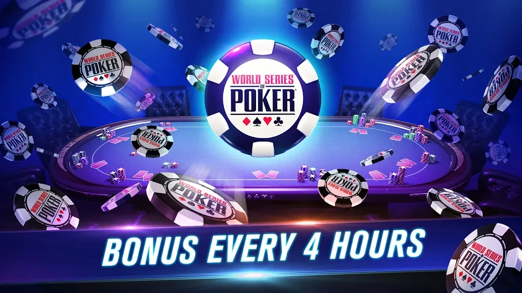 WSOP Poker: Texas Holdem Game (ВСОП Покер)  [МОД Unlimited Money] Screenshot 2