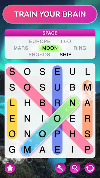 Word Search - Word Puzzle Game  [МОД Unlocked] Screenshot 2