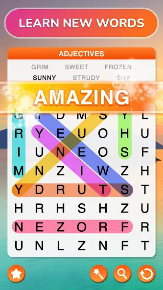 Word Search - Word Puzzle Game  [МОД Unlocked] Screenshot 3