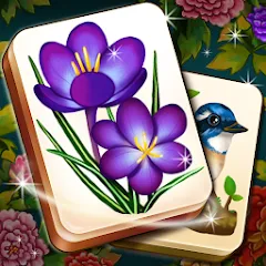 Скачать взлом Mahjong Blossom Solitaire  [МОД Бесконечные деньги] - полная версия apk на Андроид