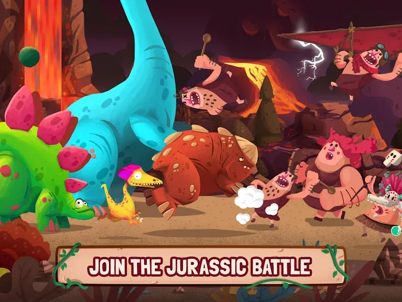 Dino Bash: Dinosaur Battle (Дино Баш)  [МОД Бесконечные деньги] Screenshot 5