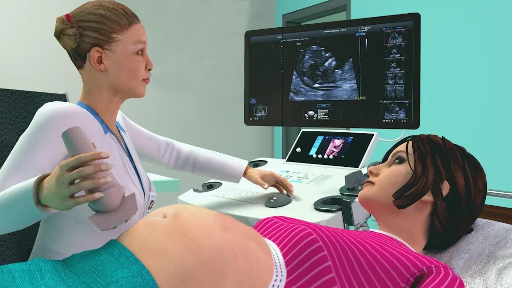 Pregnant Mother Simulator Game (Симулятор беременной мамы)  [МОД Бесконечные монеты] Screenshot 1