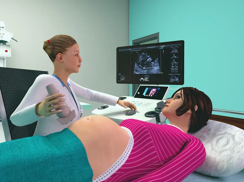 Pregnant Mother Simulator Game (Симулятор беременной мамы)  [МОД Бесконечные монеты] Screenshot 5