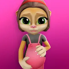 Скачать взломанную Pregnant Talking Cat Emma  [МОД Все открыто] - полная версия apk на Андроид