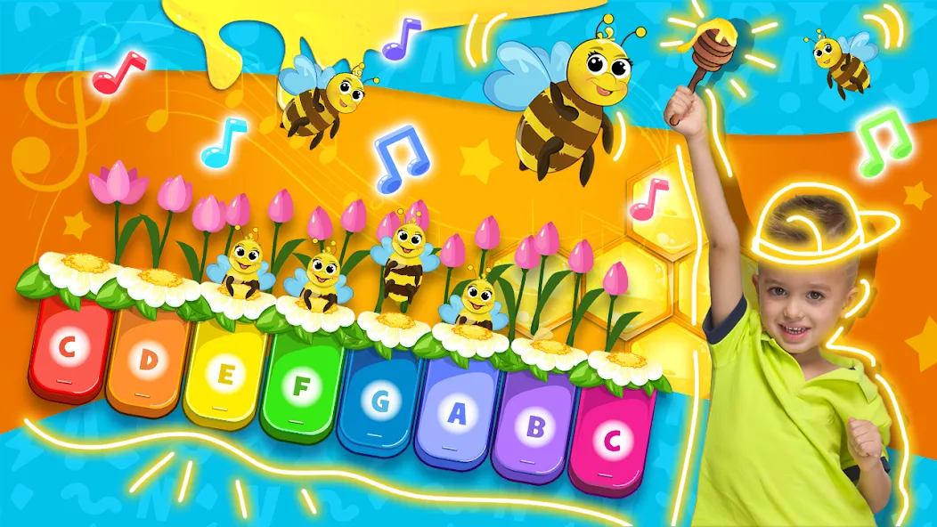 Vlad and Niki: Kids Piano  [МОД Unlimited Money] Screenshot 1