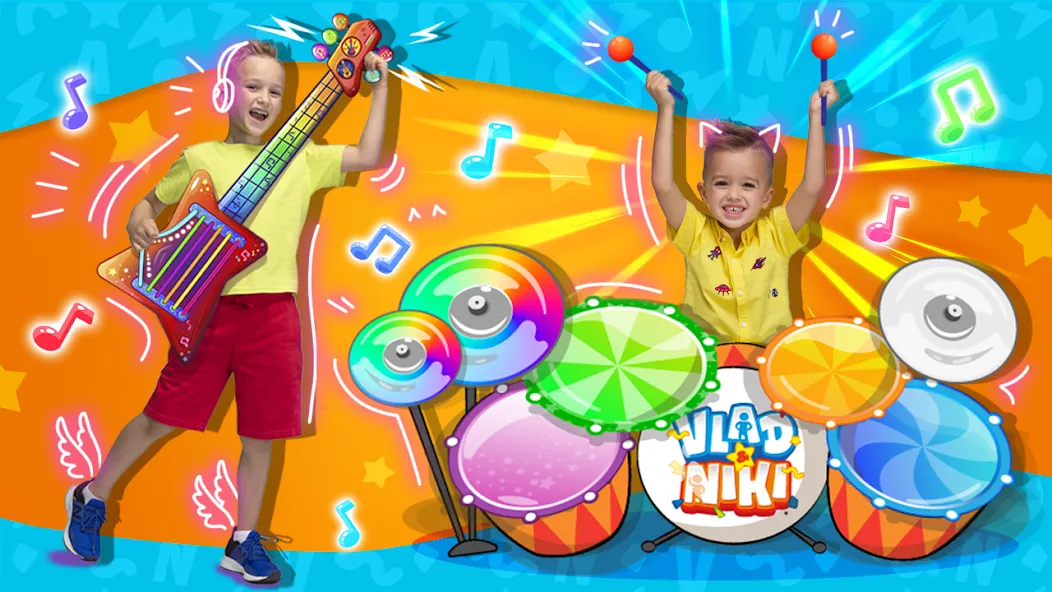 Vlad and Niki: Kids Piano  [МОД Unlimited Money] Screenshot 2