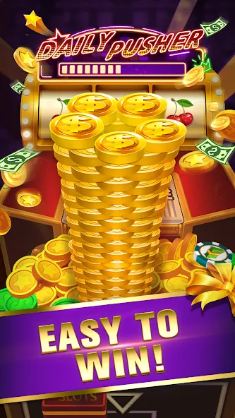 Daily Pusher Slots 777 (Дейли Пушер Слотс 777)  [МОД Много денег] Screenshot 1