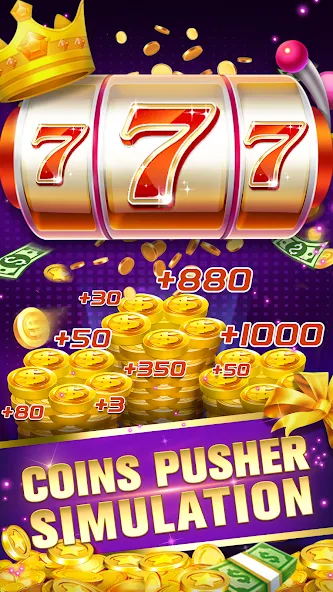 Daily Pusher Slots 777 (Дейли Пушер Слотс 777)  [МОД Много денег] Screenshot 2