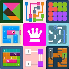 Скачать взломанную Puzzledom - puzzles all in one (Пазлдом)  [МОД Много монет] - последняя версия apk на Андроид