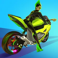 Скачать взлом Wild Wheels: Bike Racing (Уайлд Вилз)  [МОД Unlocked] - стабильная версия apk на Андроид