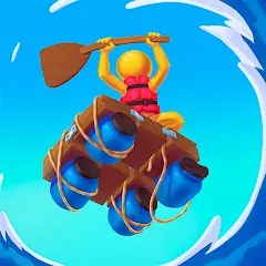 Взломанная Raft Racing (ДИУАфтинг)  [МОД Menu] - последняя версия apk на Андроид