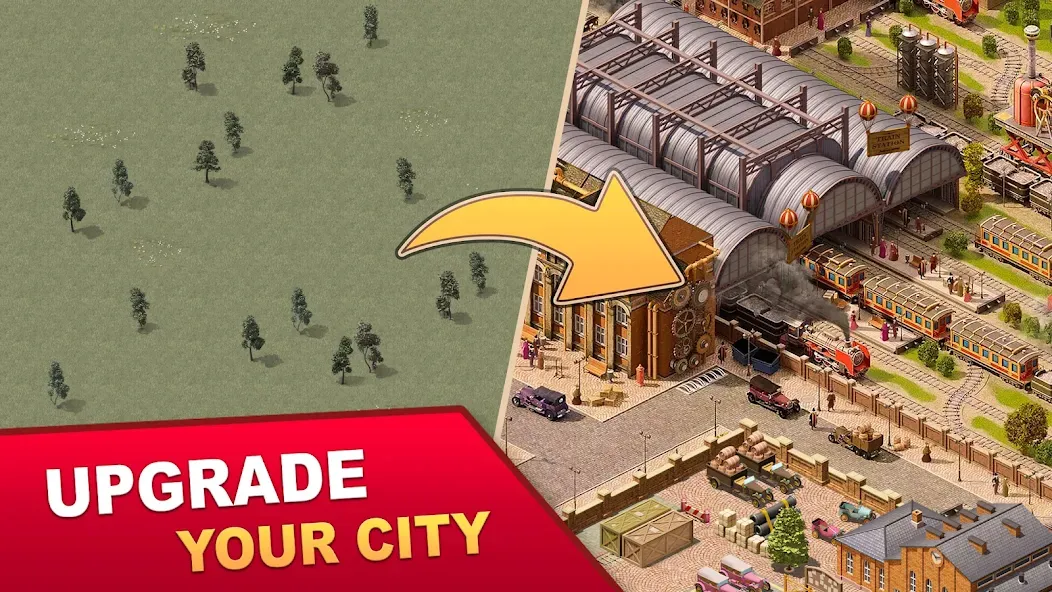 Steam City: Town building game (Стим Сити)  [МОД Mega Pack] Screenshot 1