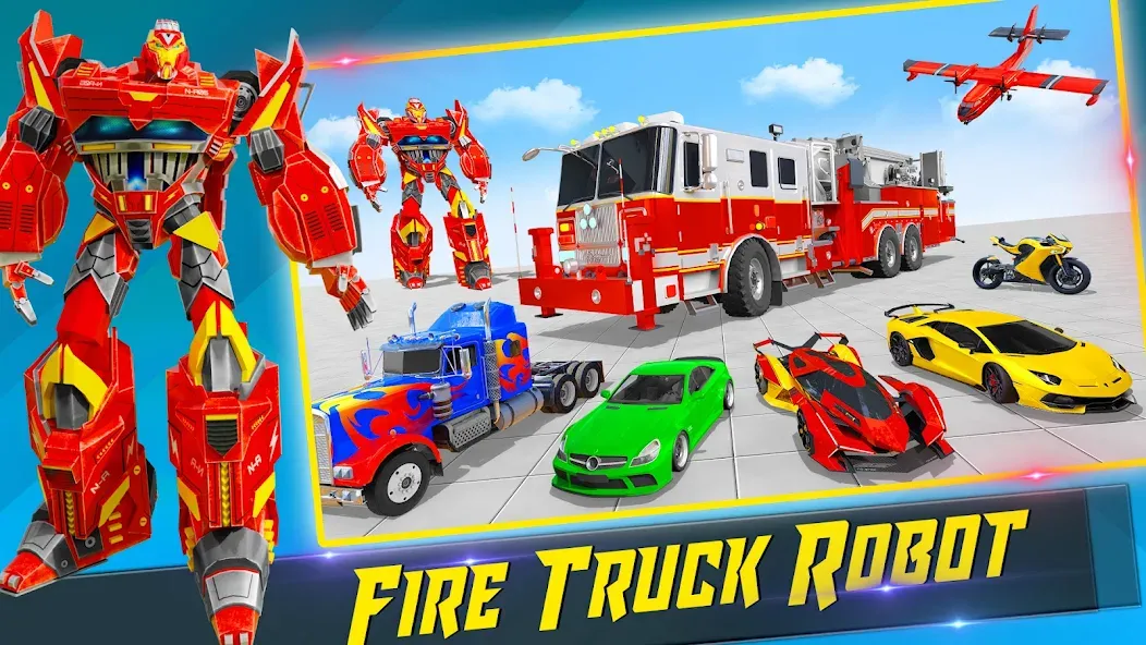 Fire Truck Robot Car Game  [МОД Mega Pack] Screenshot 4