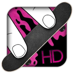 Скачать взломанную Fingerboard HD Skateboarding (Фингерборд ХД скейтбординг)  [МОД Много денег] - стабильная версия apk на Андроид