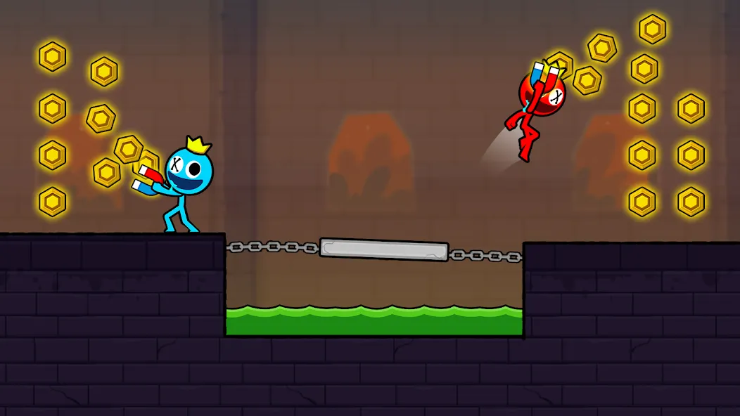 Red and Blue Stickman 2024 (Ред энд Блу Стикмен 2)  [МОД Unlimited Money] Screenshot 3