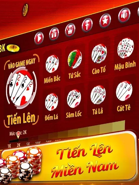 Tiến Lên Miền Nam - Tien Len  [МОД Menu] Screenshot 1