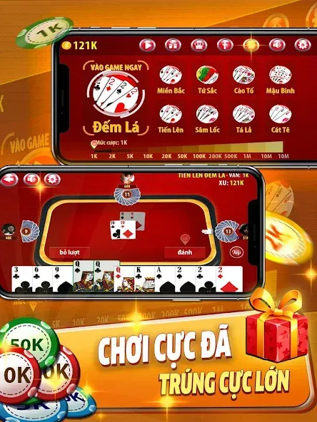 Tiến Lên Đếm Lá - Tien Len  [МОД Много денег] Screenshot 5