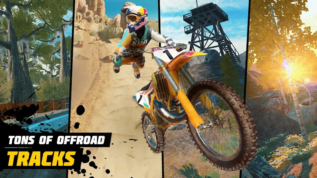 Dirt Bike Unchained: MX Racing (Дерт Байк Анчейнд)  [МОД Много денег] Screenshot 2