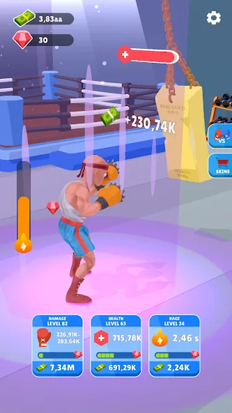 Tap Punch - 3D Boxing (Тап Панч)  [МОД Бесконечные деньги] Screenshot 3