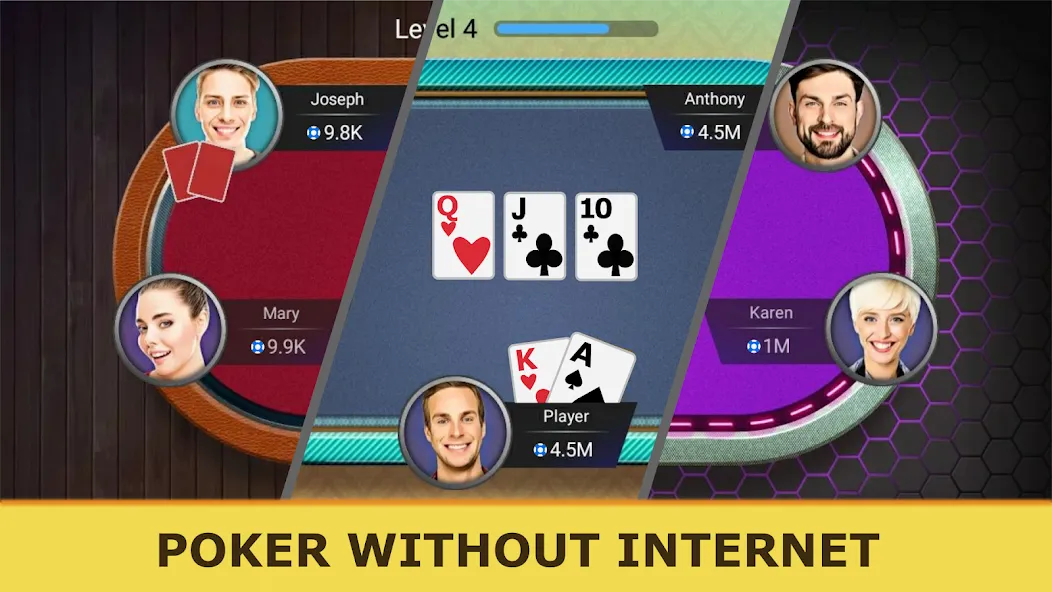 Poker Offline: Texas Holdem  [МОД Menu] Screenshot 2