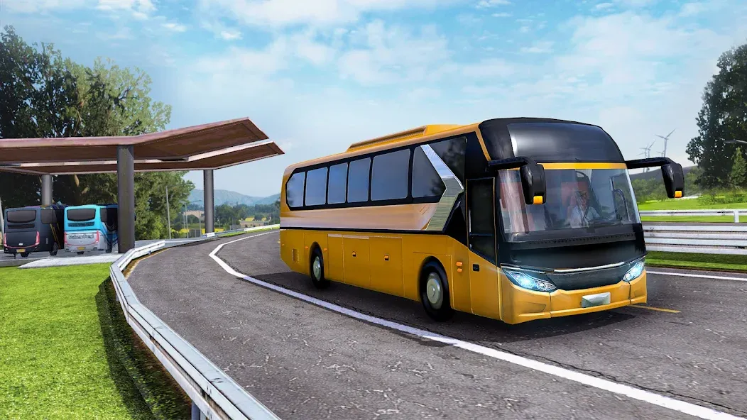 Highway Bus Simulator Bus Game  [МОД Бесконечные деньги] Screenshot 5