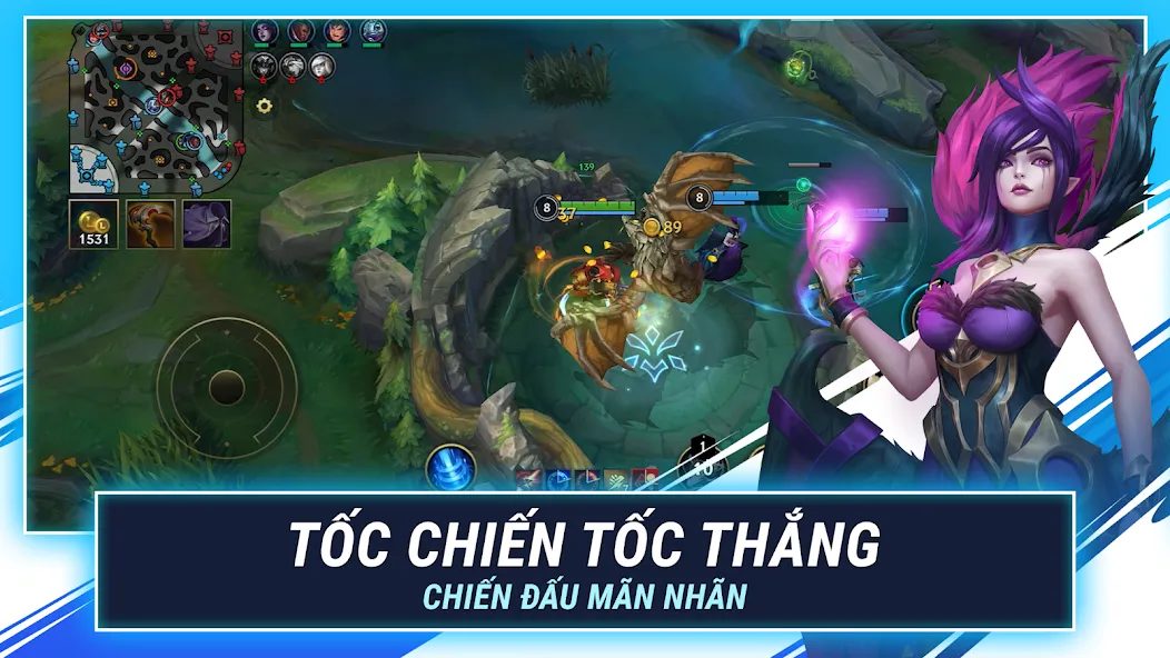 LMHT: Tốc Chiến (эмэйчти или      представляет собой мобильную версию популярной онлайнигры   )  [МОД Меню] Screenshot 3